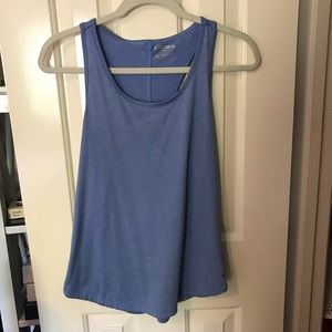Blue workout tank